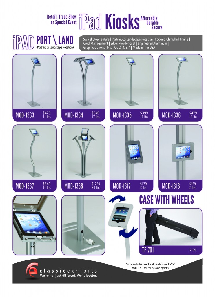 iPad Kiosks and Stands for Trade Shows, Events, and Retail iPad Kiosks and Stands for Trade Shows, Events, and Retail