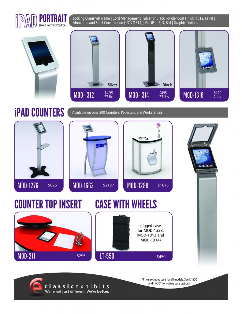 iPad Kiosks and Stands for Trade Shows, Events, and Retail