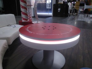 Coffee Table Charging Station with LED Lights