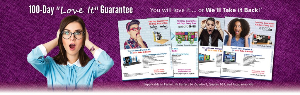 100 Day Trade Show Display Guarantee from Classic Exhibits