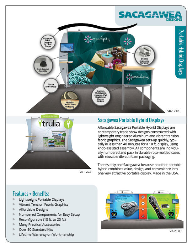 Sacagawea — Portable, Lightweight Tradeshow Displays