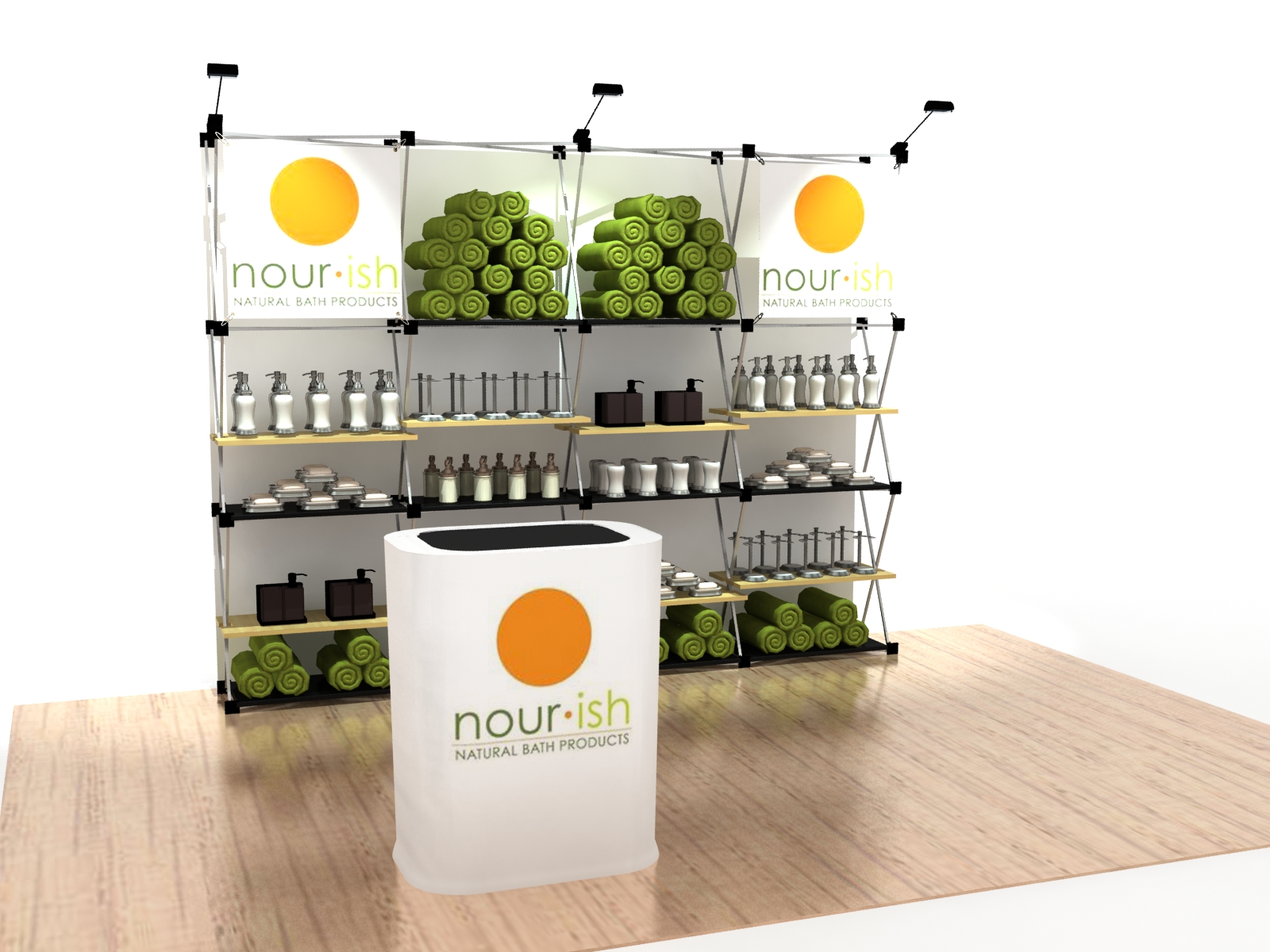 Exhibit Design Search FG125 FGS Pop Up (Floating Graphic Pop Ups