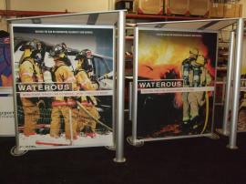 Two-sided Custom SEGUE Lightboxes with Canopies and Tension Fabric Graphics -- Image 1