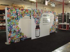Custom Visionary Designs Inline Display with Tension Fabric and Direct Print Graphics -- Image 1