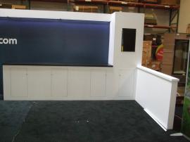 Custom Modular Exhibit with Direct Print Graphics, LED Header Lights, and Storage. Converts to 10 x 10 -- Image 2