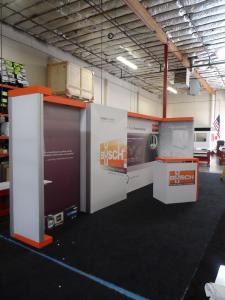 Custom SEGUE Exhibit with Backlit Fabric Graphics and Custom Counter -- Image 1
