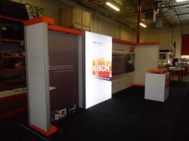 Custom SEGUE Exhibit with Backlit Fabric Graphics and Custom Counter -- Image 2