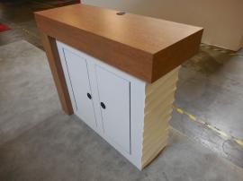 Custom Wood Fabrication Counter with Locking Storage -- Image 2