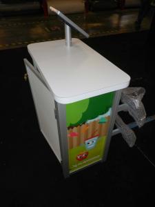 MOD-1551 Portable Counter with MOD-1329 iPad Swivel Stand and ZB-221 Literature Holder -- Image 2