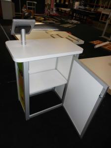 MOD-1551 Portable Counter with MOD-1329 iPad Swivel Stand and ZB-221 Literature Holder -- Image 3