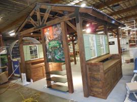 Custom Wood Fabrication Island Display with Storage, Ceiling, A/V, and Lighting -- Image 2