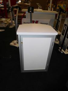 MOD-1267 Modular Pedestal with Locking Storage and Shelf