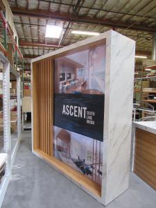Custom Sales and Marketing Backwall and Counter (Promotional Kiosk)