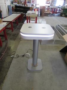 MOD-1463 Portable Bistro Charging Table with Wireless and USB Charging Ports (shown w/o graphics)
