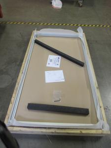 40" W x 72" H Safety Divider with Clear Acrylic Insert and Packaging