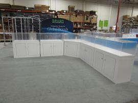 Custom Modular Counters, Showcases, and Product Displays with Internal Shelves and Locking Storage