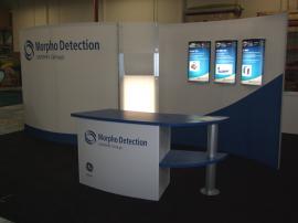 Segue Hybrid Display with Silicone Edge Graphics, Custom Reception Counter, and Lightboxes -- Image 1
