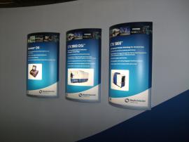 Segue Hybrid Display with Silicone Edge Graphics, Custom Reception Counter, and Lightboxes -- Image 4