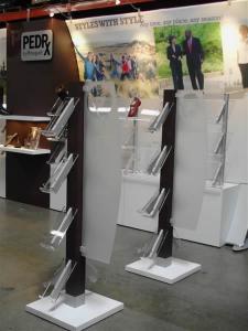 Custom Modular Display with Tension Fabric Backwall and Custom Cabinets and Accessories -- Image 2