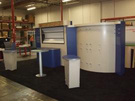 Custom Euro LT Modular Laminate System with (2) Modified LTK-1001 Tapered Counters, Casual Table, and Alcove Counter -- Image 2
