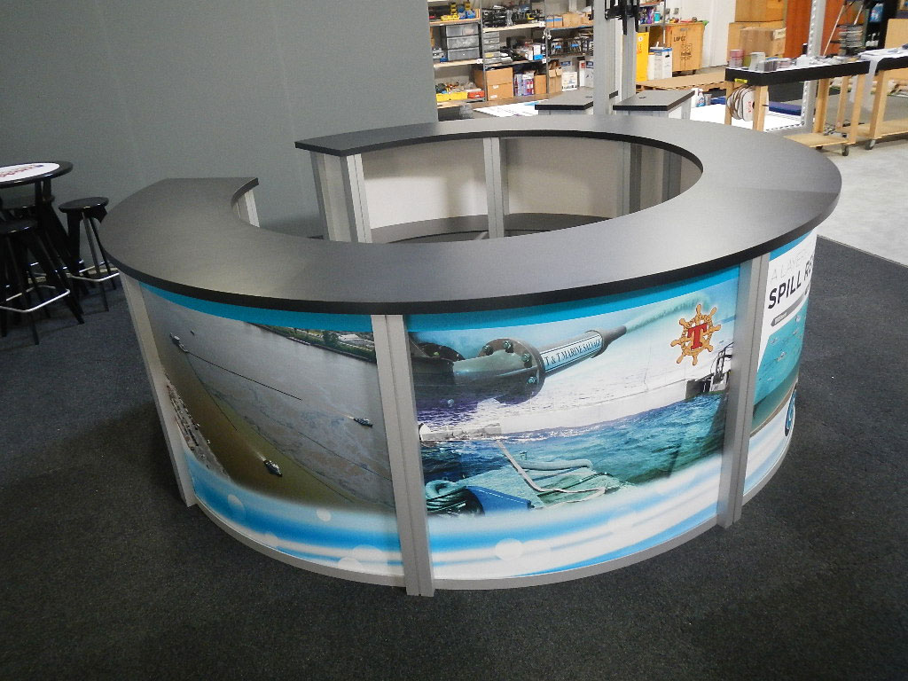 Exhibit Design Search RE1226 / Circular Counter (Rental Accessories
